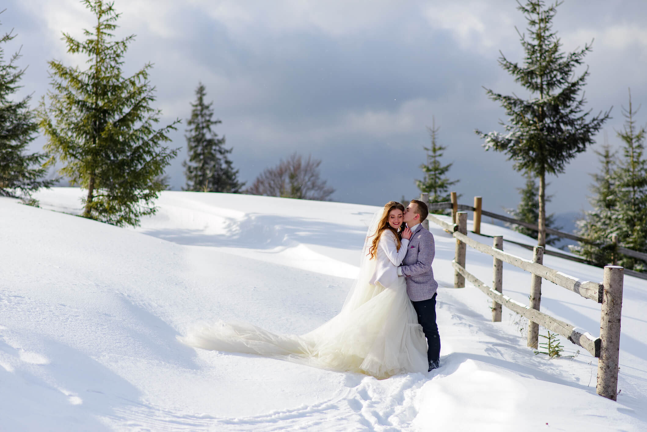 winter wedding photography